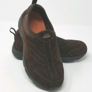 Easy Spirit ASTRAT Brown Leather Sneakers 5.5